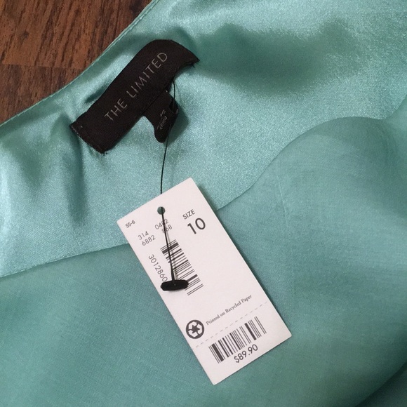 NWT The Limited Mint One-Shoulder Dress, sz 10 - Picture 5 of 8